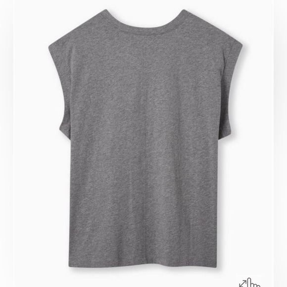 Graphic Relaxed Fit Vintage Cotton Jersey Crew Neck Dolman Tank - Picture 4 of 12